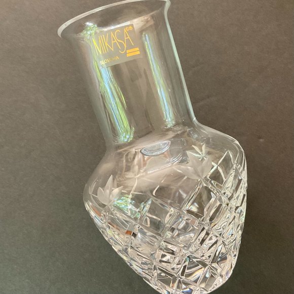 MIKASA "Verona" Retired Crystal Vase NWT - Picture 1 of 6